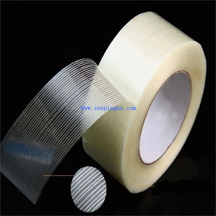 Striped glass fibre tape